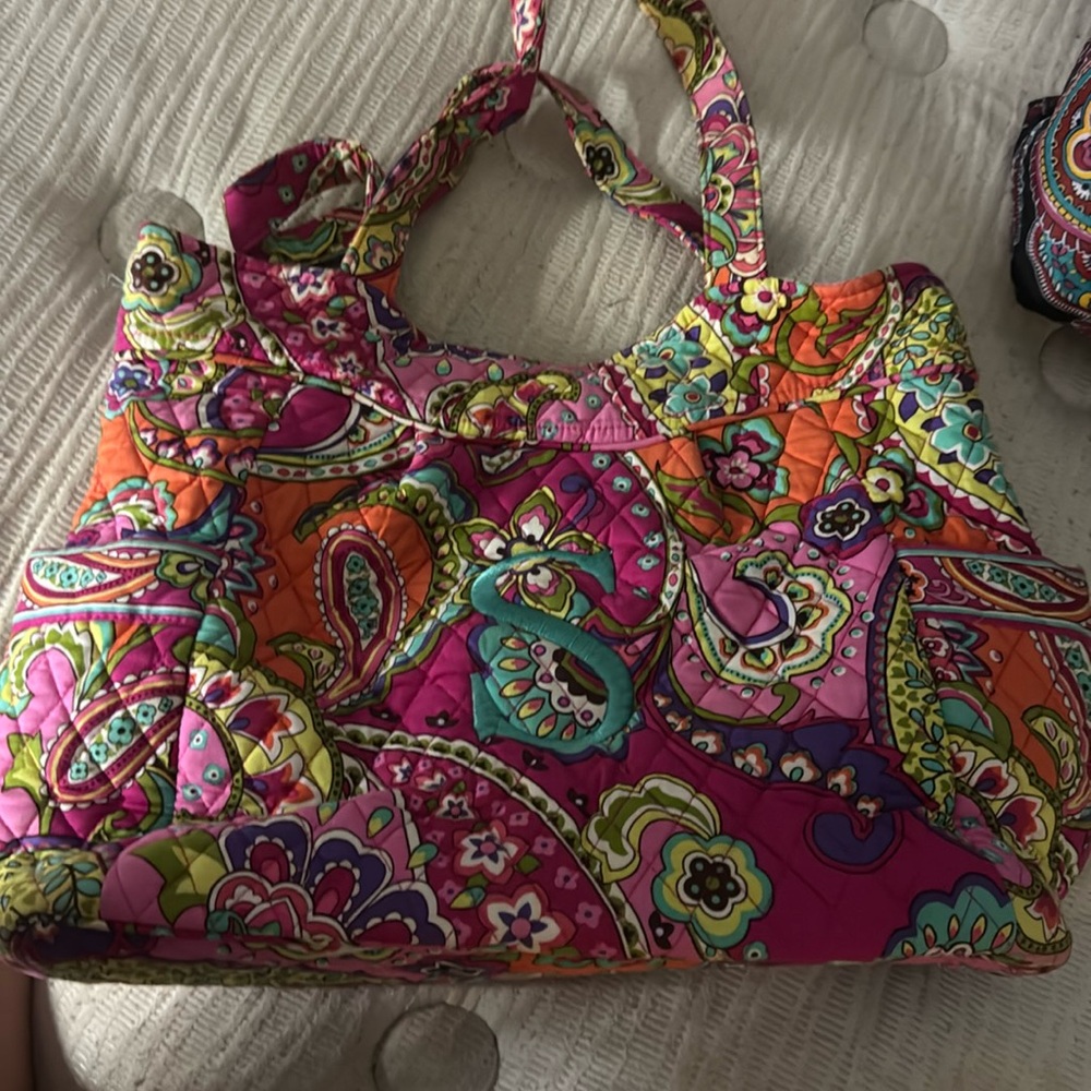 Vera Bradley bag with teal S